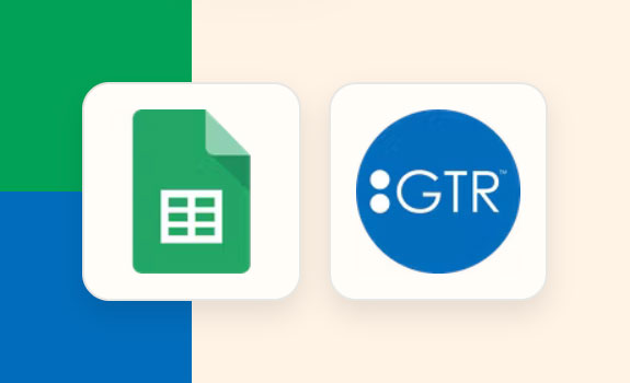 connect GTR and Google Sheets